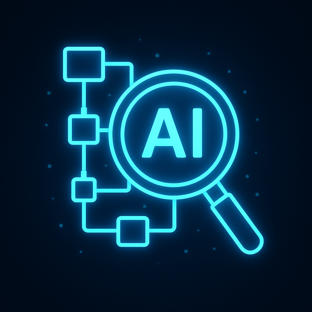 Diagnostic AI workflow illustration