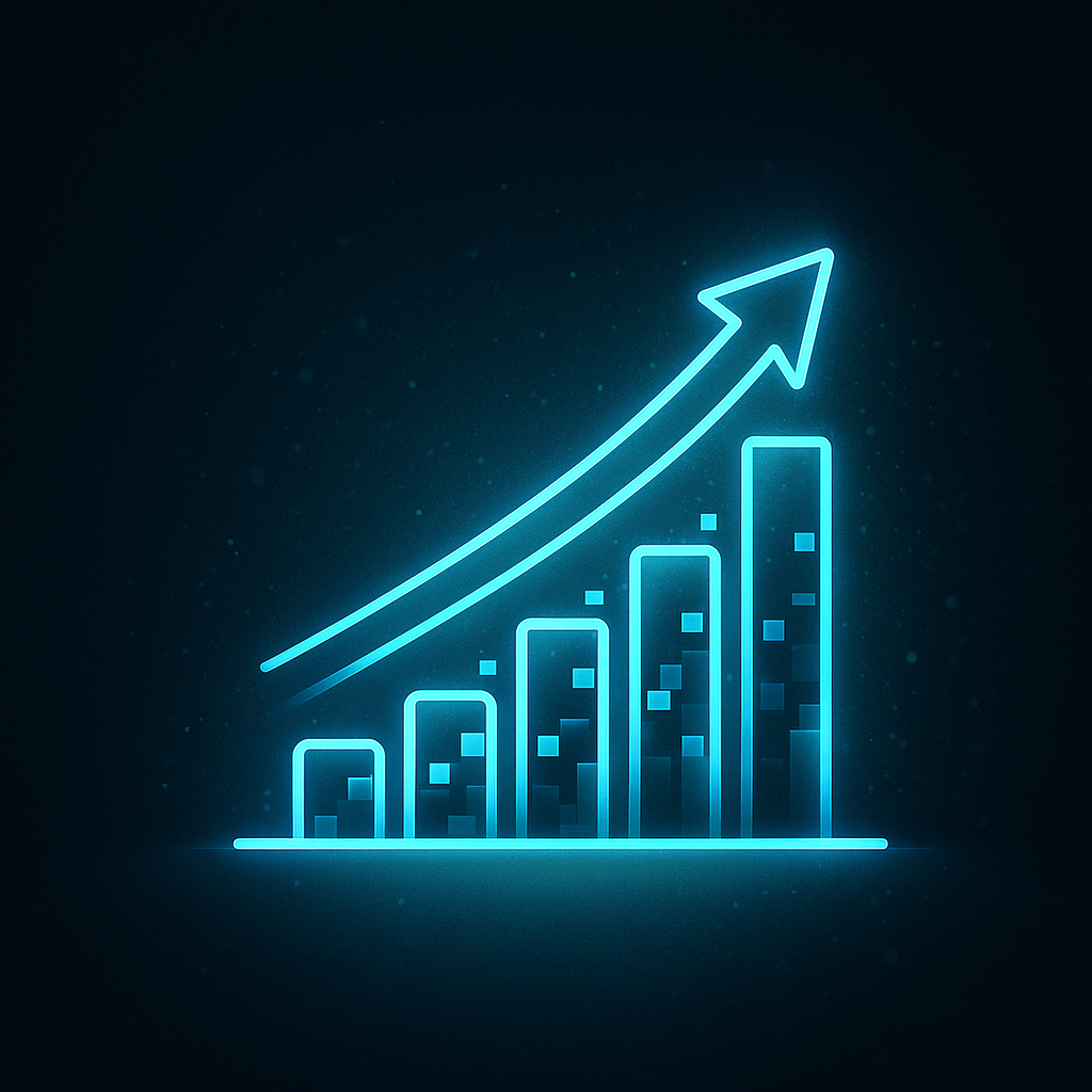 Business growth and scaling illustration